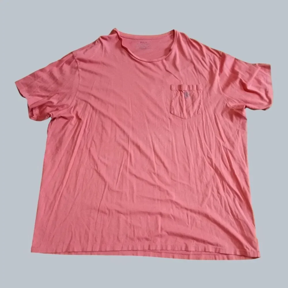 Polo Ralph Lauren Lot of 2 Short Sleeve Pocket Tees Size 4XLT